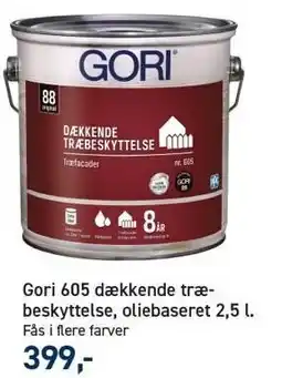 Johannes Fog Gori 605 dækkende træbeskyttelse, oliebaseret 2,5 l tilbud