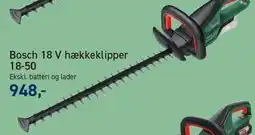 Johannes Fog Bosch 18 v hækkeklipper 18-50 tilbud