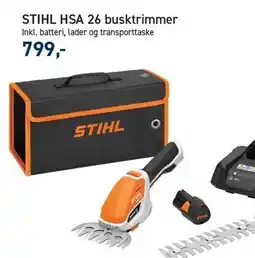 Johannes Fog STIHL HSA 26 busktrimmer tilbud