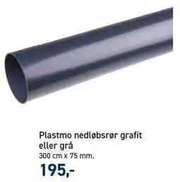 Johannes Fog Plastmo nedløbsrør grafit eller grå tilbud