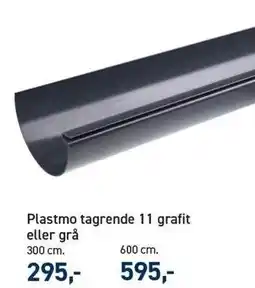 Johannes Fog Plastmo tagrende 11 grafit eller grå tilbud