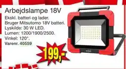 Harald Nyborg Arbejdslampe 18V tilbud