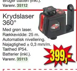 Harald Nyborg Krydslaser 360° tilbud