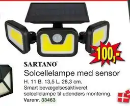 Harald Nyborg Solcellelampe med sensor tilbud