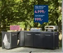 Johannes Fog Cozze udebord med 3 låger og 6 hjul tilbud