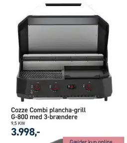 Johannes Fog Cozze Combi plancha-grill G-800 med 3-brændere tilbud