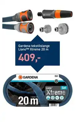 Johannes Fog Gardena tekstilslange Liano Xtreme 20 m tilbud