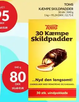 Nielsen's Discount TOMS KÆMPE SKILDPADDER tilbud