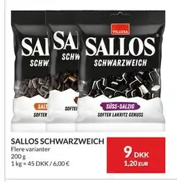 Nielsen's Discount SALLOS SCHWARZWEICH tilbud