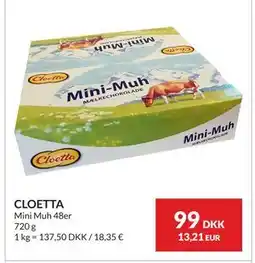Nielsen's Discount CLOETTA Mini Muh tilbud