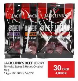 Nielsen's Discount JACK LINK’S BEEF JERKY tilbud