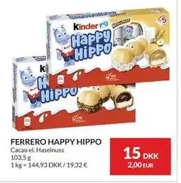 Nielsen's Discount FERRERO HAPPY HIPPO tilbud