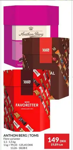 Nielsen's Discount ANTHON BERG | TOMS tilbud