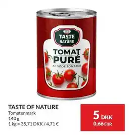 Nielsen's Discount TASTE OF NATURE tilbud