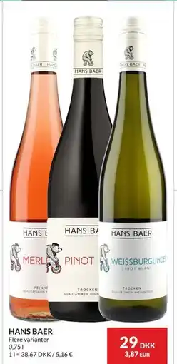 Nielsen's Discount HANS BAER tilbud