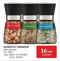 Nielsen's Discount NORDTHY GRINDER tilbud