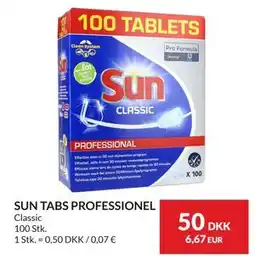 Nielsen's Discount SUN TABS PROFESSIONEL tilbud