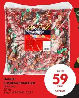 Nielsen's Discount BANKO FLØDEKARAMELLER tilbud