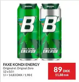 Nielsen's Discount FAXE KONDI ENERGY tilbud