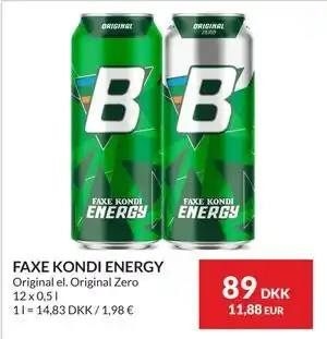 Nielsen's Discount FAXE KONDI ENERGY tilbud