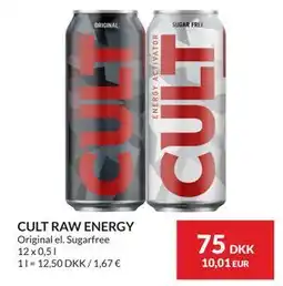 Nielsen's Discount CULT RAW ENERGY tilbud