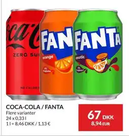 Nielsen's Discount COCA-COLA / FANTA tilbud