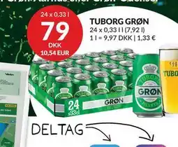 Nielsen's Discount TUBORG GRØN tilbud