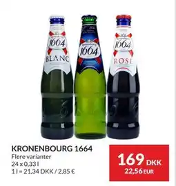 Nielsen's Discount KRONENBOURG 1664 tilbud