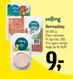 Føtex salling Børnepålæg tilbud