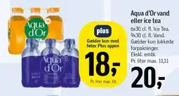 Føtex Aqua d'Or vand eller ice tea tilbud