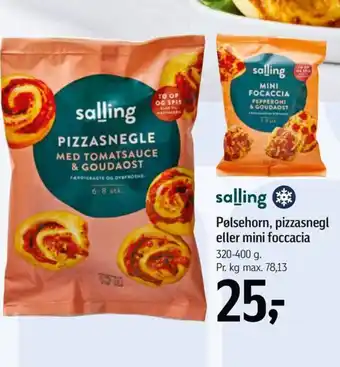 Føtex Pølsehorn, pizzasnegl eller mini foccacia tilbud