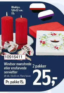 Føtex Windsor mønstrede eller ensfarvede tilbud