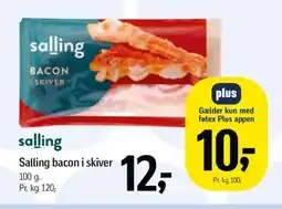 Føtex Salling bacon i skiver tilbud