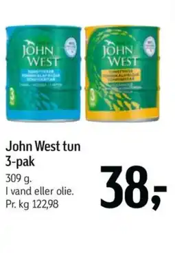 Føtex John West tun 3-pak tilbud