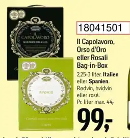 Føtex Il Capolavoro, Orso d'Oro tilbud