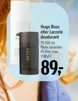 Føtex Hugo Boss eller Lacoste deodorant tilbud