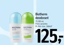 Føtex Biotherm deodorant tilbud