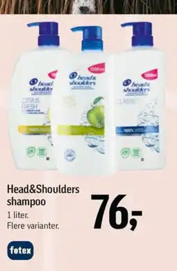 Føtex Head&Shoulders shampoo tilbud