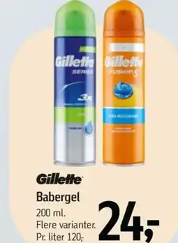Føtex Gillette Babergel tilbud