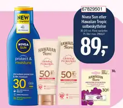 Føtex Nivea Sun eller Hawaiian Tropic solbeskyttelse tilbud