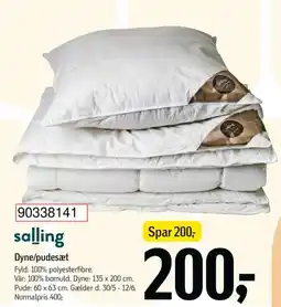 Føtex Salling dyne/pudesæt tilbud