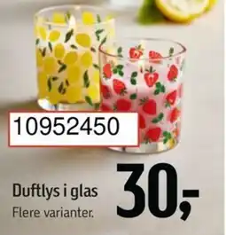 Føtex Duftlys i glas Flere varianter. tilbud
