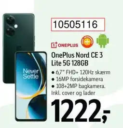 Føtex ONEPLUS OnePlus Nord CE 3 Lite 5G 128GB tilbud