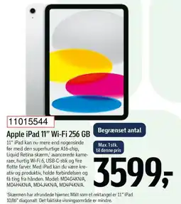 Føtex Apple iPad 11" Wi-Fi 256 GB tilbud