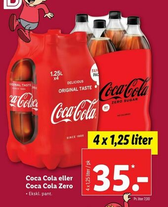 Let-Køb Coca Cola eller Coca Cola Zero tilbud