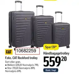 Føtex F.eks. CAT Rockford trolley Sort eller grøn. tilbud