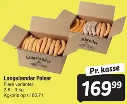 Fakta Tyskland Langelænder Pølser tilbud