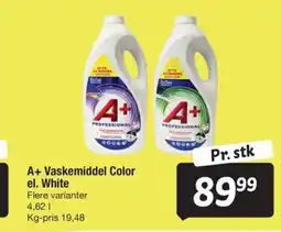 Fakta Tyskland A+ Vaskemiddel Color el. White tilbud