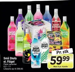 Fakta Tyskland Små Shots el. Flügel tilbud
