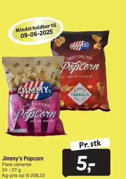 Fakta Tyskland Jimmy's Popcorn tilbud